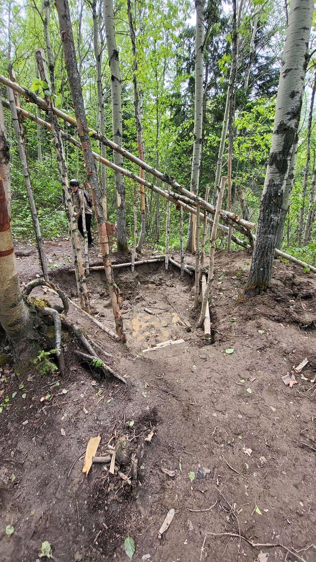 Hut foundation excavation at Timberline.