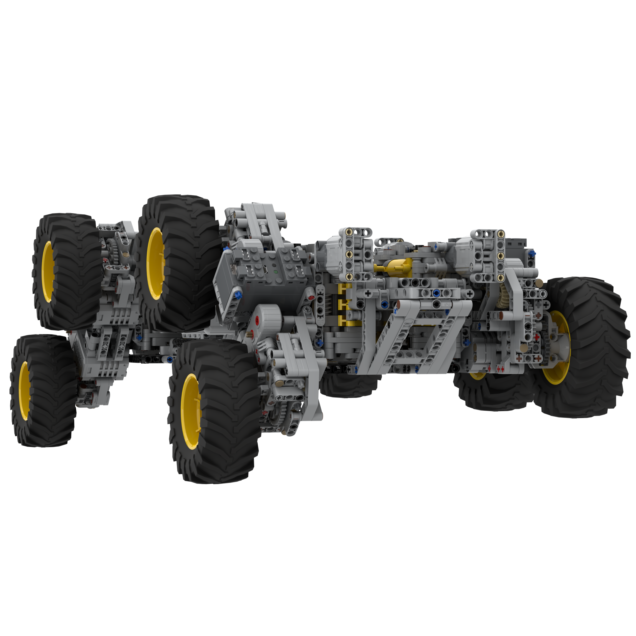 Bogey traverse and suspension travel reference.